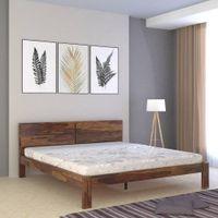Simplicity Solid Wood King Size Non Storage Bed In Provincial Teak Finish