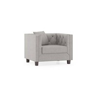 Windsor Essential 1 Seater Fabric Sofa in Vapour Grey Colour