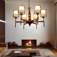 Eliante 6-Light Chandelier, Mild Steel Modern Hanging Ceiling Fixture For Living Room, Dining Room