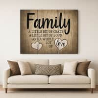 Truss Pcs Brown Black Family Love Typography Canvas Canvas Wall Prints Set of 3 Multicolor Matte