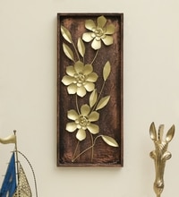 W-Apollo Abstract Metal Wall Decor in Gold Set of 1