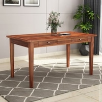 Mars Solid Wood Dinning Table in Natural Finish