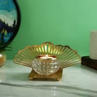 Seashell Candle Holder in Gold Colour