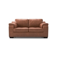 Trissino 2 Seater Luxury Italian Leather Sofa In Cognac Colour