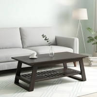 Alison Sheesham Wood Coffee Table In Mahogany Finish