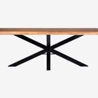 Avrelle Jewel Solid Wood 6 Seater Dining Table in Brown Finish