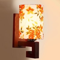 Devansh Solid Wood Electric Wall Light in Multi Colour with Multi Shade Count of 1 Light