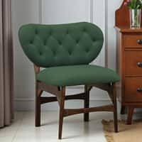Twilight Solid Wood Accent Chair in Gold Colour