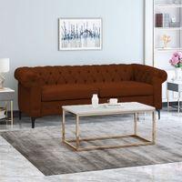 Rolex Fabric Sofa - Brown