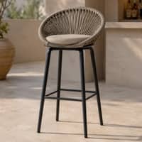 Dyana Woven Back Bar Chair