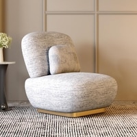 Opus 1 Seater Fabric Sofa in Dusk Grey Colour