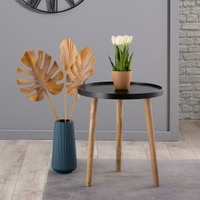 Metalsmith Solid Wood Side Table in Natural Finish