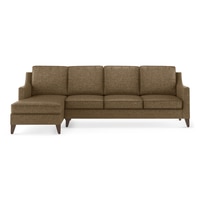 Abbey Sectional Sofa (Colour : Dune, Cushion : Hard, Seater : Left Aligned 3 Seater + Left Aligned Chaise)