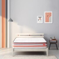 Boltt Plus 3 Zoned NRG Layer Medium Firm Bonnell Spring Euro Top Mattress with Extra Air Circulation and Coolness (72 x 72 in, 8 Inches)