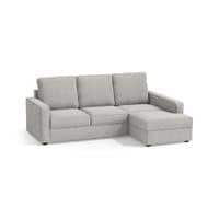 Apollo Sofa (Colour : Vapour Grey, Cushion : Soft, Back Type : High Back, Seating Capacity : Right Aligned 2 Seater + Right Aligned Chaise)
