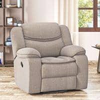 Atticus Single Seater Swivel Rock Recliner Premium Chenille Fabric