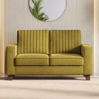 Apollo Neo 2 Seater Fabric Sofa in Olive Green Colour (Back Height : Regular, Cushion Type : Hard)