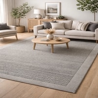 Mist Pebble Wool Rectangle Carpets Hand Knotted in Grey Colour