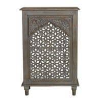 Rolano Solid Wood Carving Bedside Table