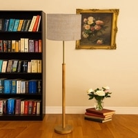 Devansh Wood & Metal Floor Lamp