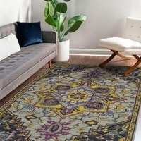 Lydia Ivory Solid Hand-Tufted Wool 8X5 Feet Carpet