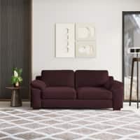 Esquel Premium 3 Seater Fabric Sofa in Deep Plum Velvet Colour