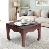 Lyon Sheesham Wood Coffee Table In Walnut Finish