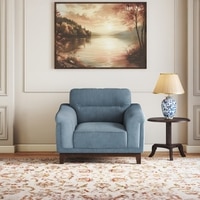Colby 1 Seater Fabric Sofa in Ocean Weave