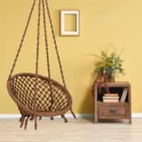 Swingzy Cotton Round Swing for Adults Brown Without Accessories