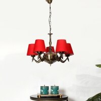 Devansh Gold Antique Wall Mounted Lamp With Beige Jute Shade