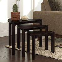 Clapton Solid Wood Side Table in Mahogany Finish