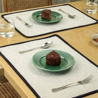 Safaid Set Of 2 Placemats With Ivory Colour