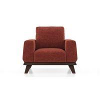 Granada Essential 1 Seater Fabric Sofa In Dark Coral