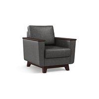 Corby Essential 1 Seater Fabric Sofa in Steel Colour