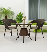 Ballarat  Wicker Chair In Bombay Brown Tone Finish