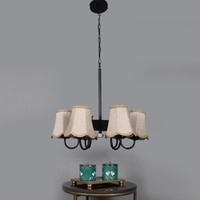 Devansh Dual Gold Metal  Wallmounted Lamp With Cotton Gold Metal  Shade