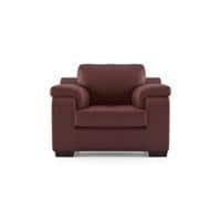 Trissino 1 Seater Premium Italian Leather Sofa In Bordeaux