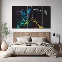 The Castle Decor Sports Art Wall Painting Wooden Framed Digital Painting 27x48 Inch (Style 5)
