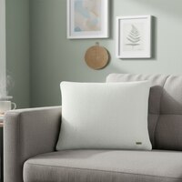 Mini Moss Knit Natural Cotton Cushion Cover 16X16  Inches