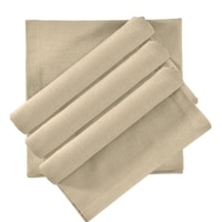 Luxe Home Cotton Kitchen Napkin for Dining Table and Kitchen Set of 4 (Beige, 45x45 cm)