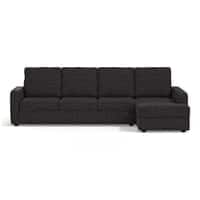 Apollo Sofa (Colour : Graphite Grey, Cushion : Hard, Back Type : High Back, Seating Capacity : Right Aligned 3 Seater + Right Aligned Chaise)