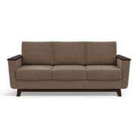 Corby Premium 3 Seater Fabric Sofa in Mist Brown Colour
