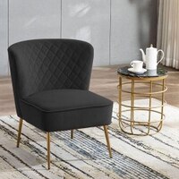Ruba Accent Chair in Black Colour