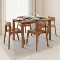 Catria - Gordon 4 Seater Dining Table Set (Finish- Teak)