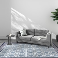 Jaipur Rugs Soft Greek Key Geometric Wool Dhurrie Rug White 6x9 ft