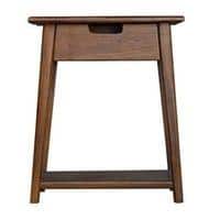 Oplux Solid Wood Bedside Table In Provincial Finish