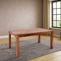 Arabia Solid Wood 6 Seater Dining Table In Teak Finish