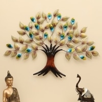 Diego Abstract Metal Wall Decor in Multicolor Set of 1