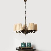 Devansh Dual Steel Metal  Wallmounted Lamp With Cotton Steel Metal  Shade