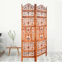 Jolanta Solid Wood 4 Panel Room Divider
